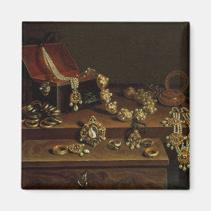 Imán Ataúd de joyas en una tabla