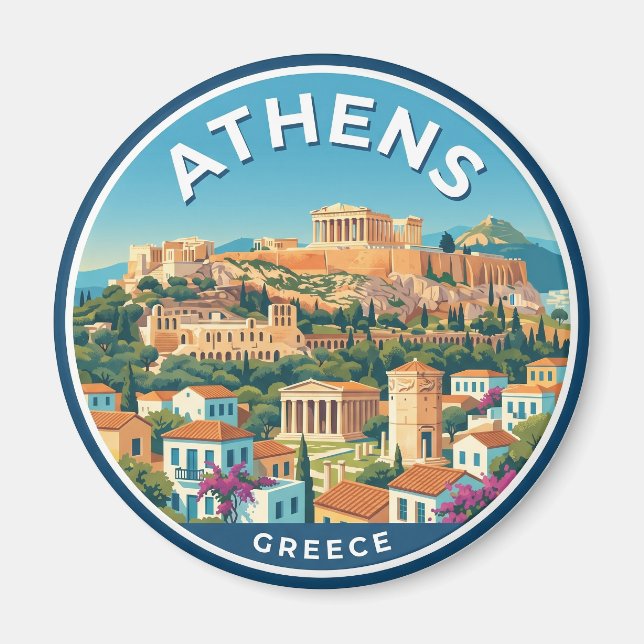 Imán Atenas Grecia (Frente)