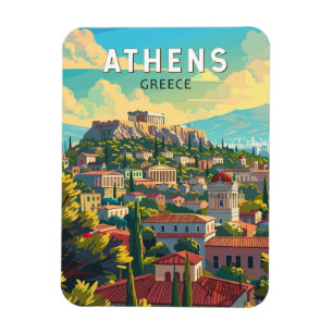 Imán Atenas Grecia Viajes arte Vintage
