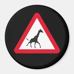 Imán Atención: Giraffe Crossing!