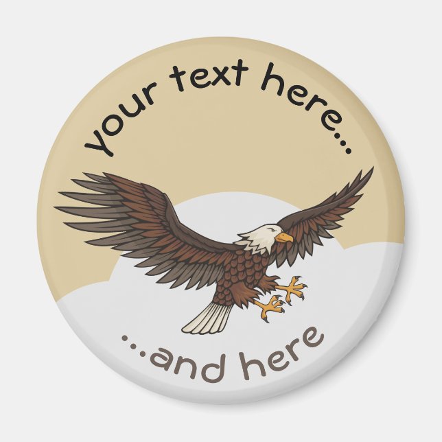 Imán Atentado de águila (Frente)