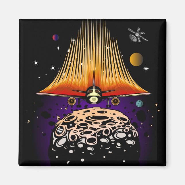 Imán Aterrizaje por luna (Frente)