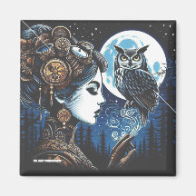 Athena y su búho Magnet