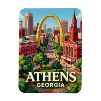 Imán Athens Georgia Viajes Pueblo Universitario 🎓
