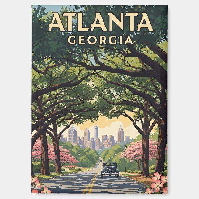 Imán Atlanta Georgia Travel (Anverso)