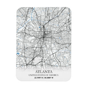 Imán Atlanta Georgia USA Travel City Map