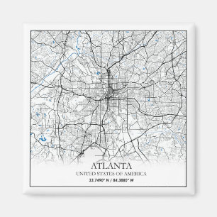 Imán Atlanta Georgia USA Travel City Map