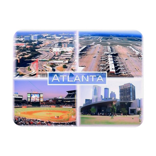 Imán Atlanta - Mosaic - Estados Unidos (Horizontal)