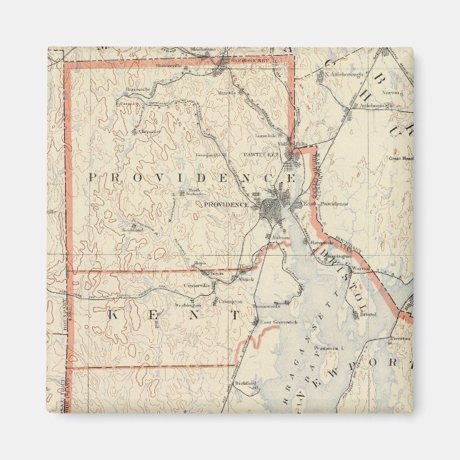 Imán Atlas 2 de Rhode Island (Frente)