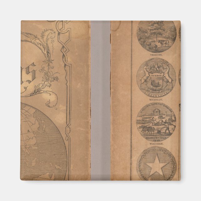 Imán Atlas de compañía de Cornell (Frente)