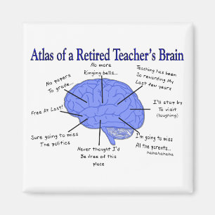 Imán Atlas del cerebro de un profesor jubilado