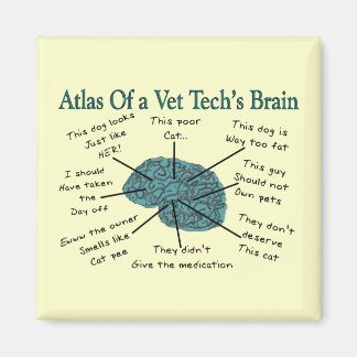 Imán Atlas del cerebro de una Vet Tech