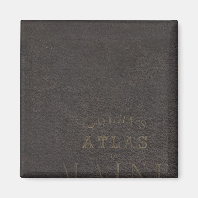 Imán Atlas del Estado de Maine (Frente)
