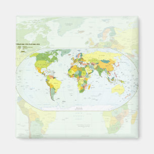Imán Atlas del País del Mapa Mundial