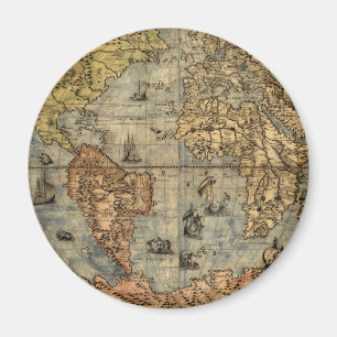 Imán Atlas Histórico de Antigüedades del Mapa Mundial