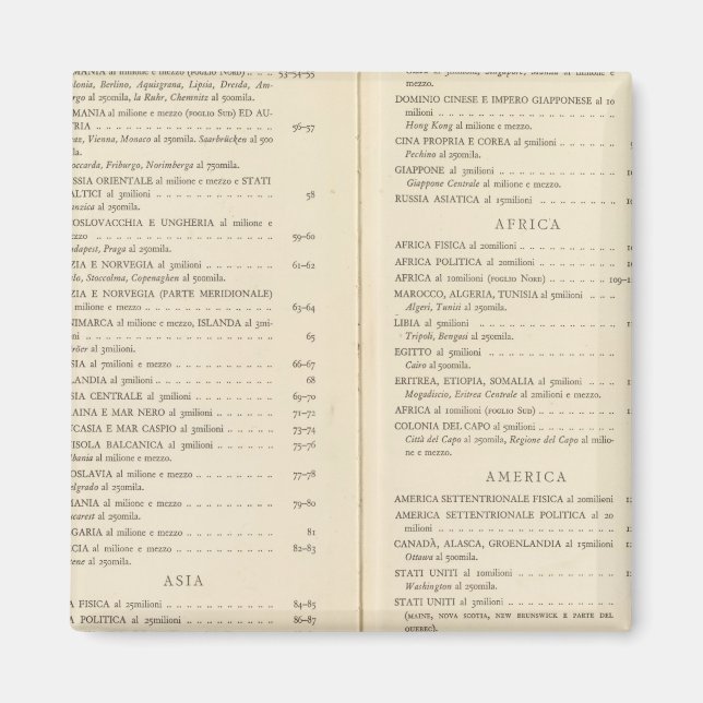 Imán Atlas internacional (Frente)