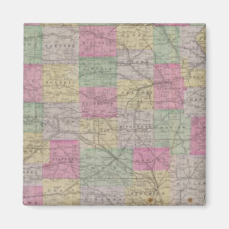 Imán Atlas Oficial del Estado Topográfico de Kansas