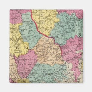 Imán Atlas topográficos de los condados de Maryland 3