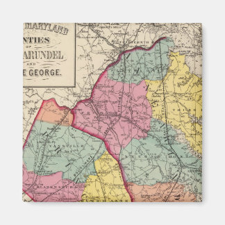 Imán Atlas topográficos de los condados de Maryland 4