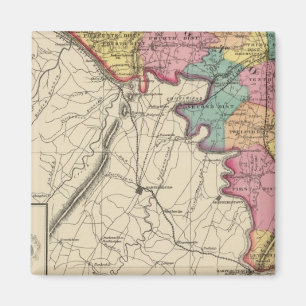 Imán Atlas topográficos del condado de Maryland