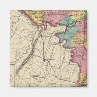 Imán Atlas topográficos del condado de Maryland