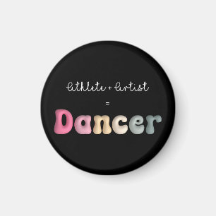 Imán Atleta + artista = bailarín, gifT gracioso para ba