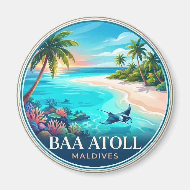 Imán Atolón Baa Maldivas (Frente)