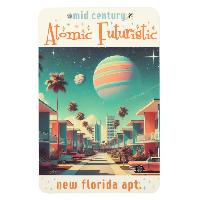 Imán Atomic Futuristic New Florida Apartments (Vertical)