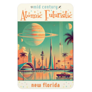 Imán Atómico Futurista Nuevo Florida