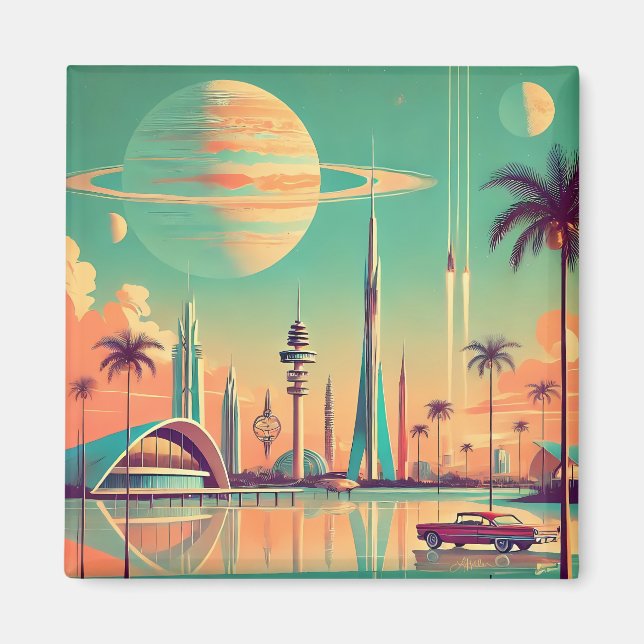 Imán Atómico Futurista Nuevo Florida (Frente)