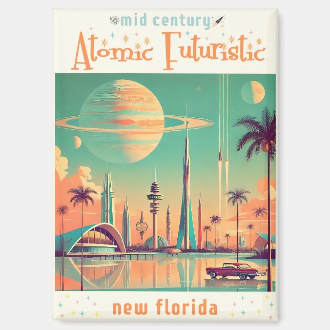Imán Atómico Futurista Nuevo Florida (Anverso)