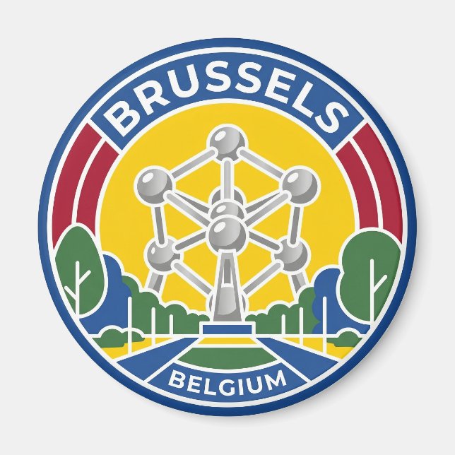 Imán Atomium Bélgica (Frente)