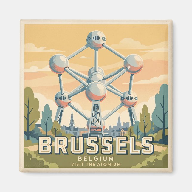 Imán Atomium Bélgica (Frente)