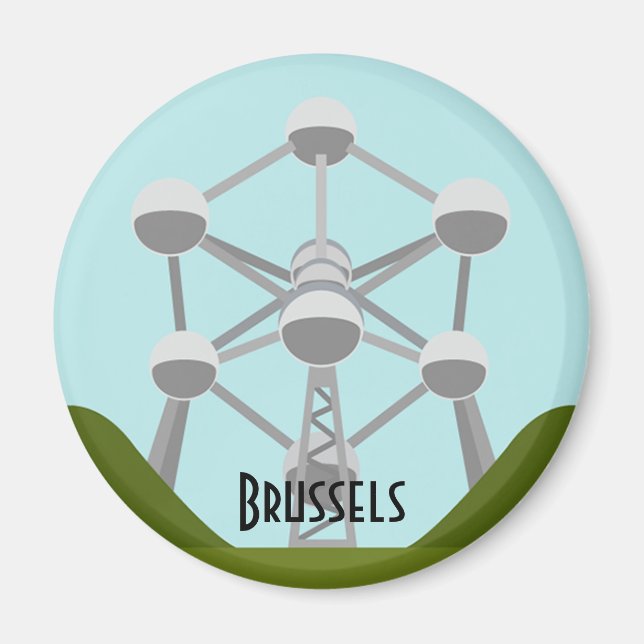 Imán Atomium en Bruselas (Frente)
