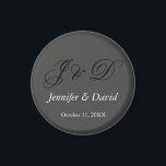 Imán Atractivo Boda de guiones de caligrafía<br><div class="desc">Diseños modernos y sencillos Minimalistas. Todas son sencillas,  modernas y atractivas.</div>