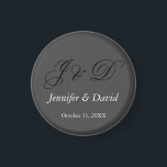 Imán Atractivo Boda de guiones de caligrafía<br><div class="desc">Diseños modernos y sencillos Minimalistas. Todas son sencillas,  modernas y atractivas.</div>