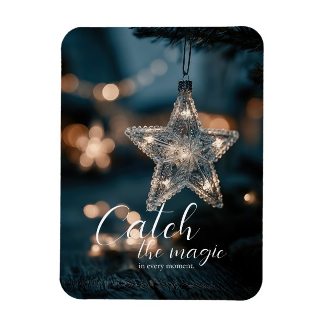 Imán Atrapa la estrella mágica de Navidad (Vertical)
