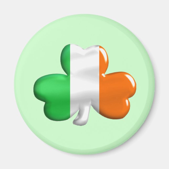 Imán Atrapado de bandera irlandesa (Frente)