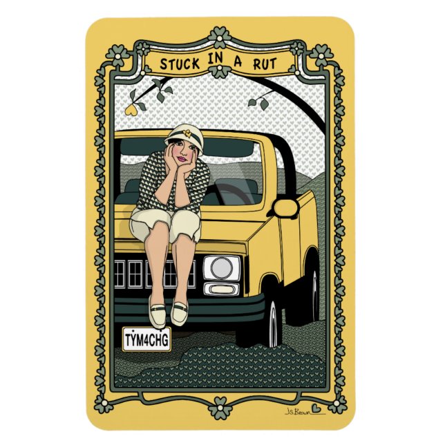 Imán Atrapado en un refrigerador Rut_C_4x6 (Vertical)