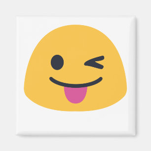 Imán Atrapar los ojos guiñando la lengua