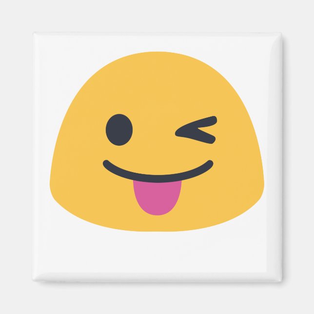 Imán Atrapar los ojos guiñando la lengua (Frente)