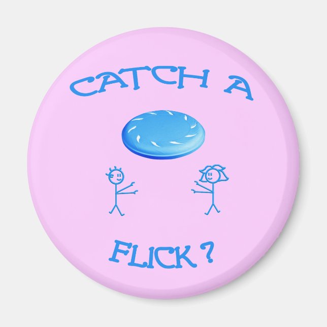Imán Atrapar Un Frisbee De Flick (Frente)