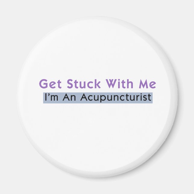 Imán Atraparse conmigo - soy acupuntor (Frente)