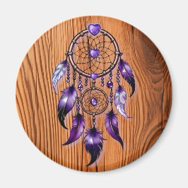 Imán Atrapasueños corazón de Amatista