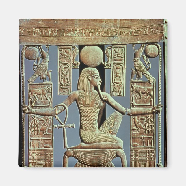 Imán Atrás de una silla de la tumba de Tutankhamun (Frente)