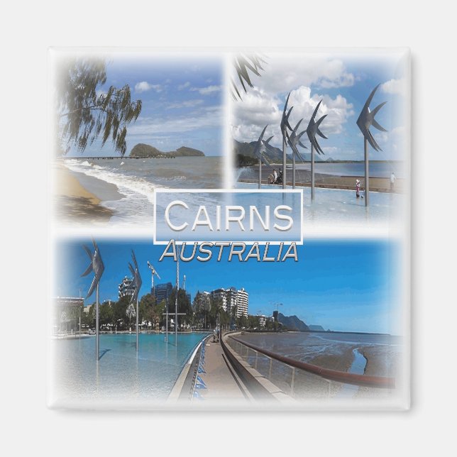 Imán AU0106 Oceanía, Australia, Cairns, Fridge (Frente)