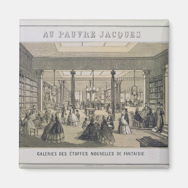 Imán Au Pauvre Jacques: El Departamento de Tejidos (Frente)