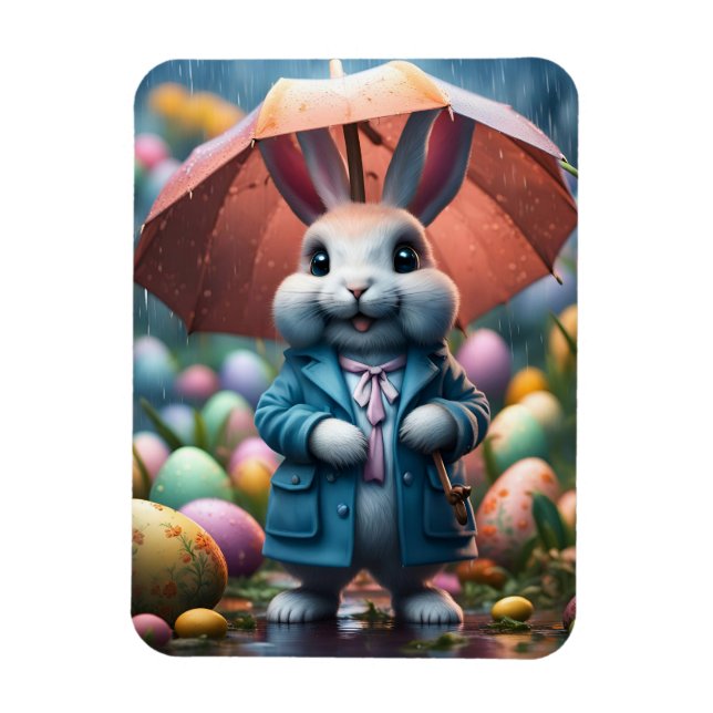 Imán Auch im Regen werden Ostereier versteckt (Vertical)