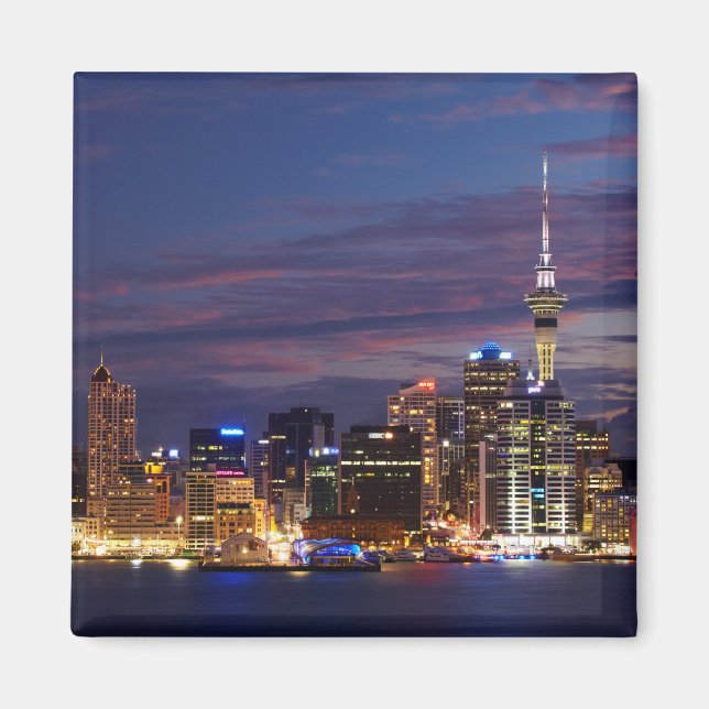 Imán Auckland City Skyline (Frente)