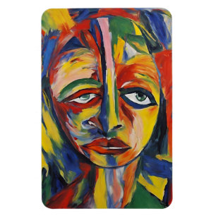 Imán Audaz retrato expresionista arte emocional abstrac